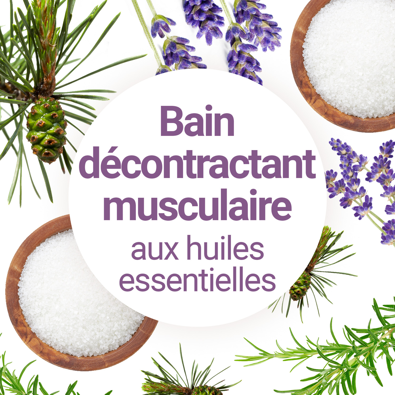 Sel de bain décontractant